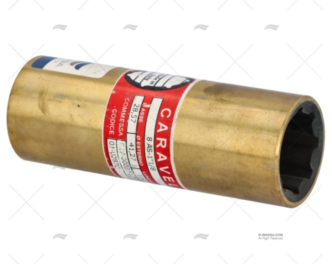 SHAFT BEARING BRASS-RUB. 8AS 1"1/8 AOST CARAVEL