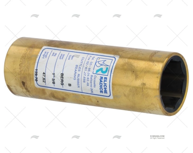 SHAFT BEARING BRASS-RUB. 8AS-1"3/8 BERG CARAVEL