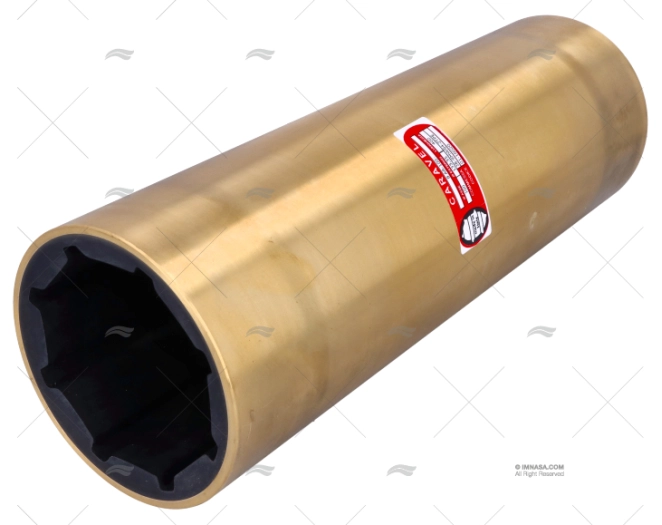 SHAFT BEARING BRASS-RUB. 8AR-100mm DOMO CARAVEL