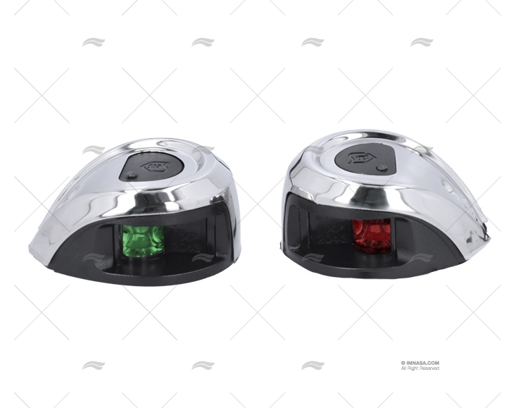 NAV LIGHT OVAL RED/GREEN PAIR SS H 2NM