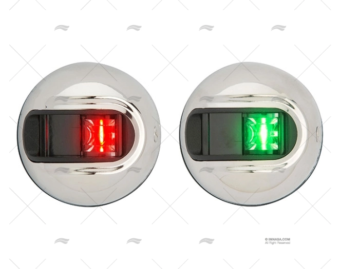 NAV LIGHT ROUND RED/GREEN PAIR SS V 2NM ATTWOOD