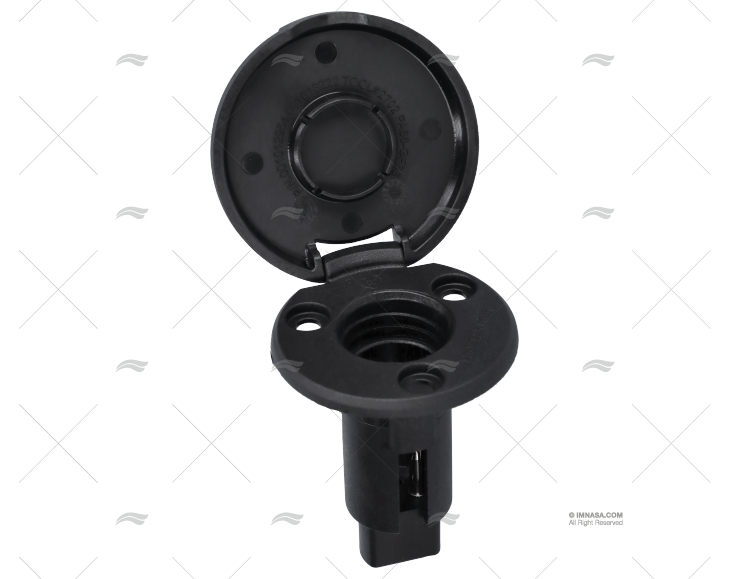 BLACK ROUND BASE 2 PIN 910R