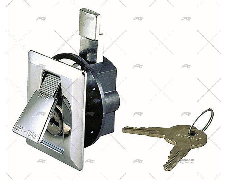 LIFT LOCK CHROMED BRASS WITH KEY PERKO