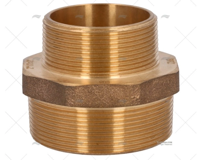 BRONZE COUPLER MALE-MALE 2"-2"1/2 GUIDI