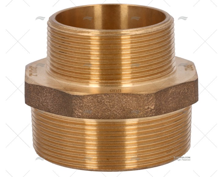 BRONZE COUPLER MALE-MALE 2"-2"1/2 GUIDI