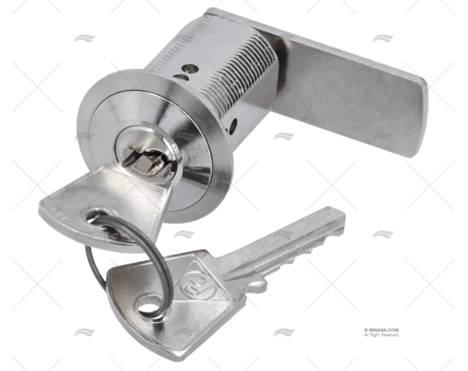 CAM LOCK CHROMED BRASS 30mm D.19mm