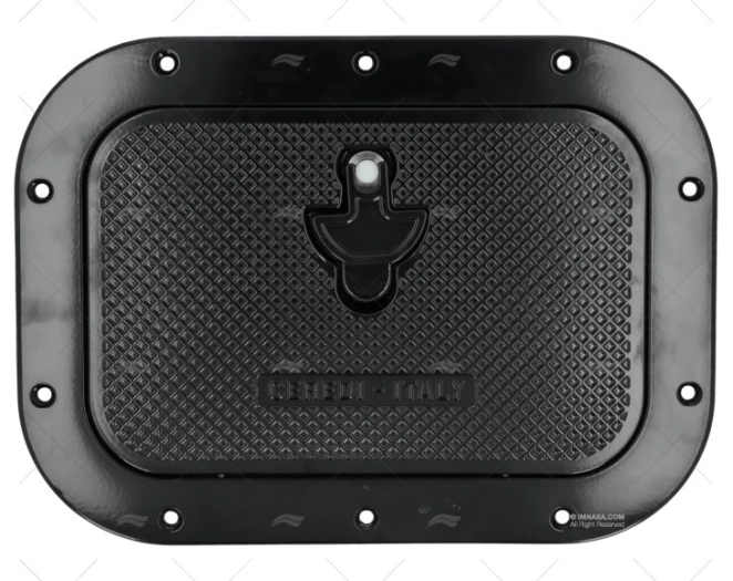 ACCESS COVER 370x270mm BLACK ALUMINIUM