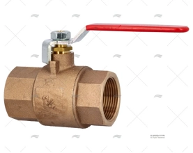 BRONCE BALL VALVE FULL FLOW  1 1/4" GUIDI