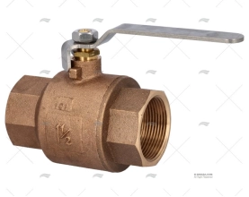 BRONCE BALL VALVE FULL FLOW W /S.S. HAND