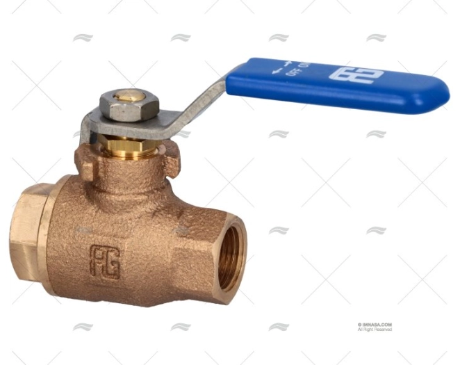 BRONCE BALL VALVE FULL FLOW W /S.S. HAND