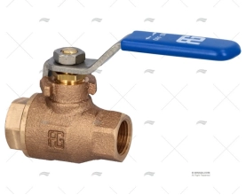 BRONCE BALL VALVE FULL FLOW W /S.S. HAND GUIDI