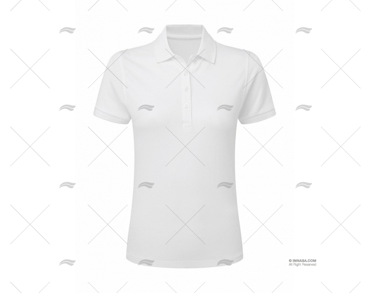 POLO PIQUE FEMME BLANC S