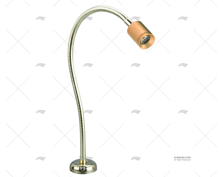 LUZ LECTURA LED LATON CROMADO 8-30V TUBO