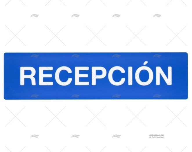 SEÑAL RECEPCION CON LETRAS IMNASA