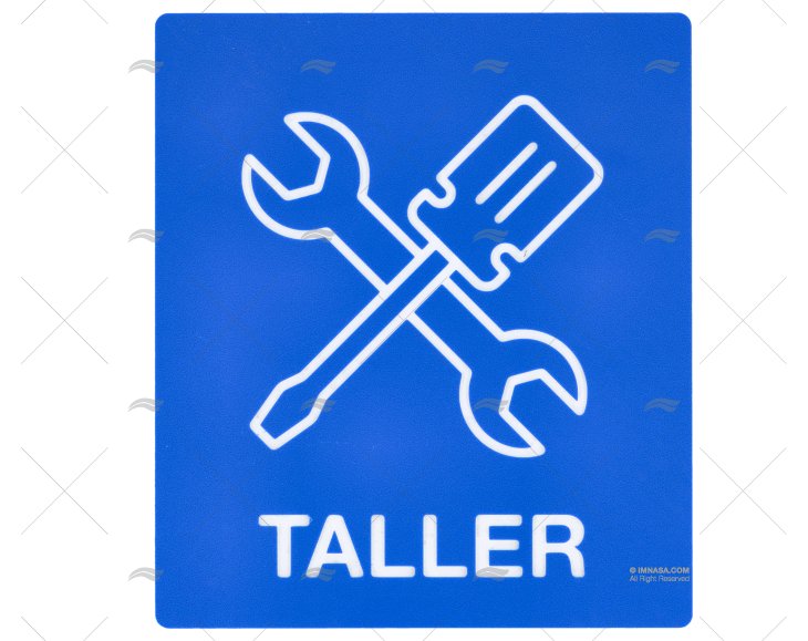 WORKSHOP SIGN WITH TOOL LOGO AND WORDS