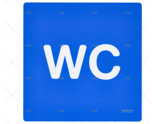 WC SIGN WITH LETTERS IMNASA