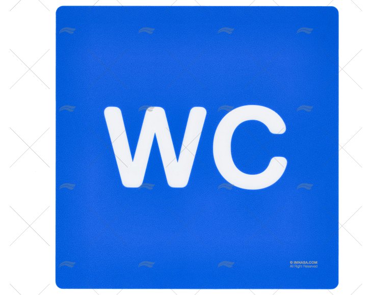 WC SIGN WITH LETTERS