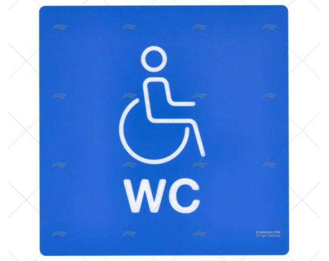 SEÑAL DE WC PARA DISCAPACITADOS IMNASA