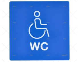 SEÑAL DE WC PARA DISCAPACITADOS IMNASA