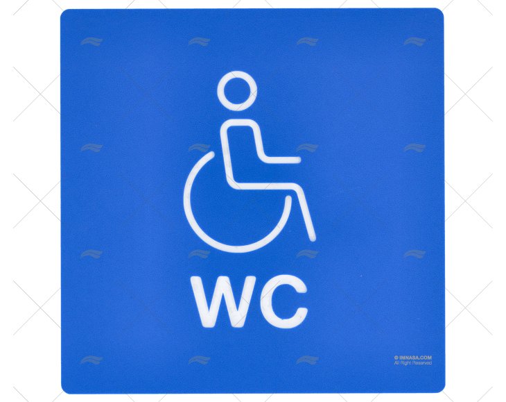 SEÑAL DE WC PARA DISCAPACITADOS IMNASA