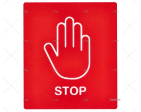 PLACA NAO PASSAR - STOP COM LETRAS IMNASA