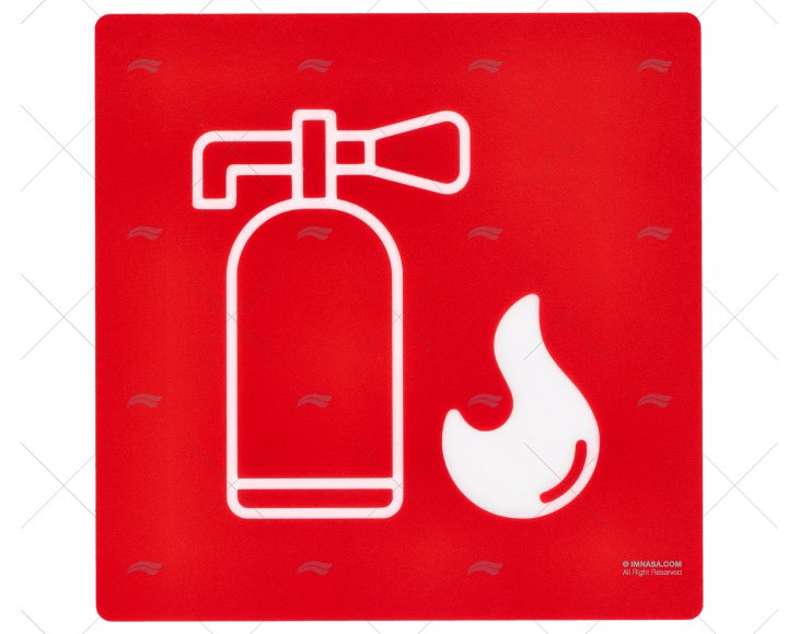 FIRE EXTINGUISHER ZONE SIGN IMNASA