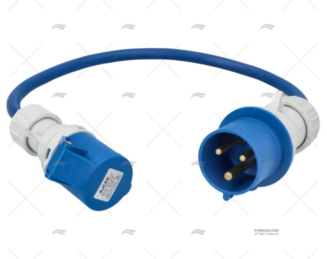 ADAPTATEUR FEMELLE 32A A MALE 16A CEE-17