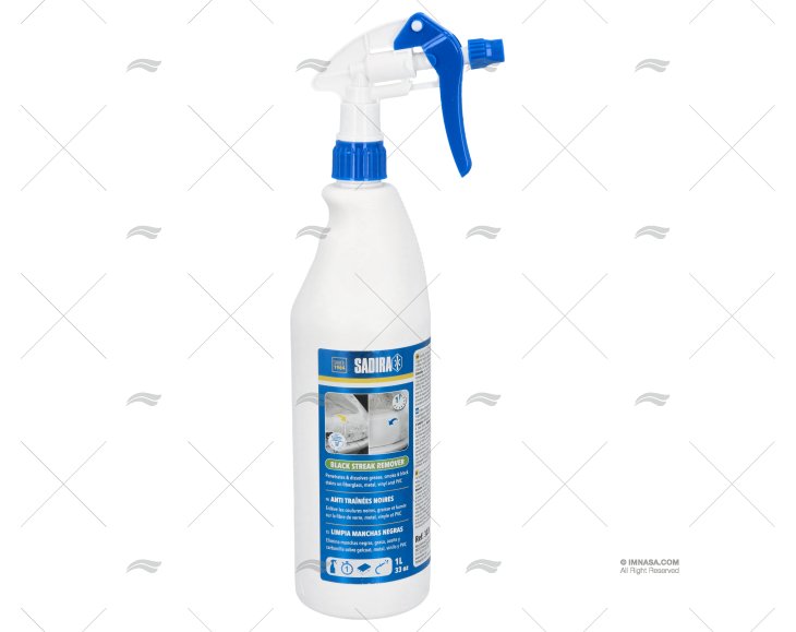 BLACK STAIN CLEANER 1L + GUN SADIRA