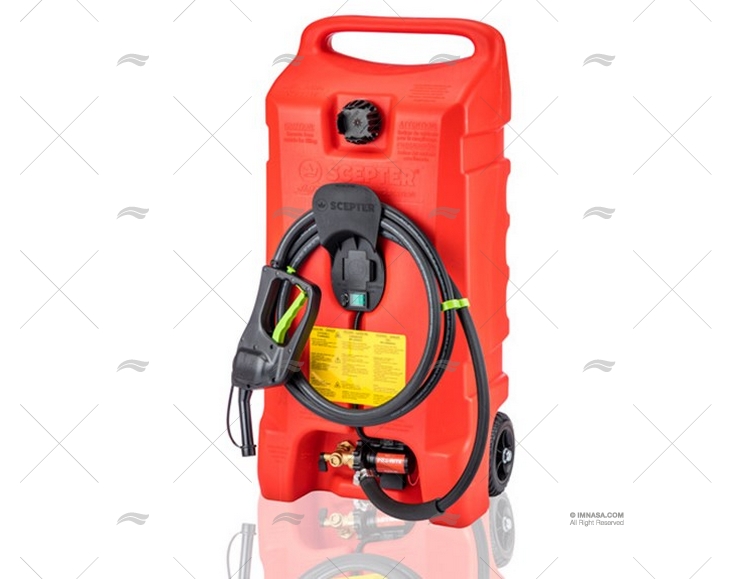 PORTABLE FUEL TANK W/WHEELS 53L SCEPTER