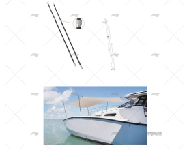 ADJUSTABLE SUNSHADE POLE 1024/1845mm 2u. MARINE TOWN