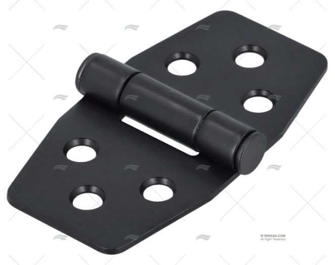 FRICTION HINGE BLACK 40x76.2mm SS 316 MARINE TOWN