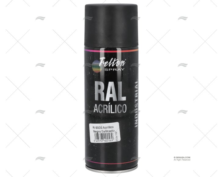 PINTURA SPRAY 9005 NEGRA SATINADA 400ml