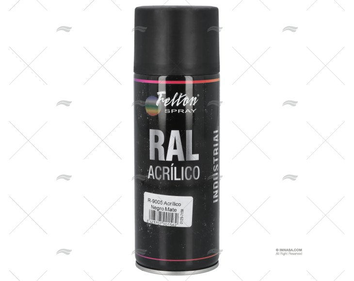 PINTURA SPRAY 9005 NEGRA MATE 400ml