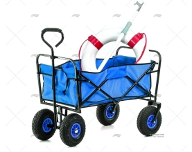 CARRITO PLEGABLE AZUL 116x54x90Cm IMNASA