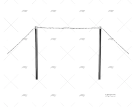 STANCHION (PAIR) SS GANYWAY