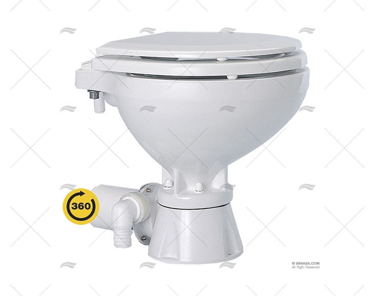 ELECTRIC TOILET  12V SPAVER SABER SILENT OCEAN TECHNOLOGIES