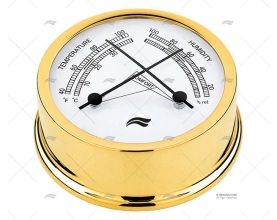 IMN THERMOMETER-HYGROMETER. BRASS DIAL 9 IMNASA