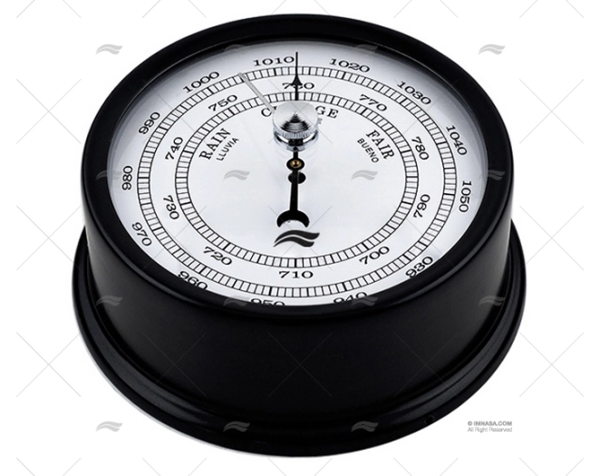 BAROMETER BLACK ALUMINUM DIAL 95mm IMN IMNASA