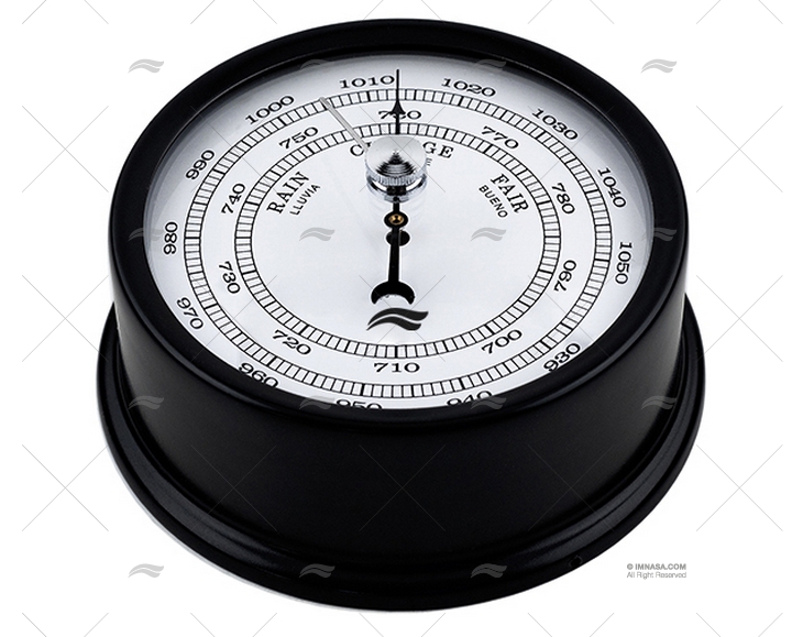 BAROMETER BLACK ALUMINUM DIAL 95mm IMN IMNASA