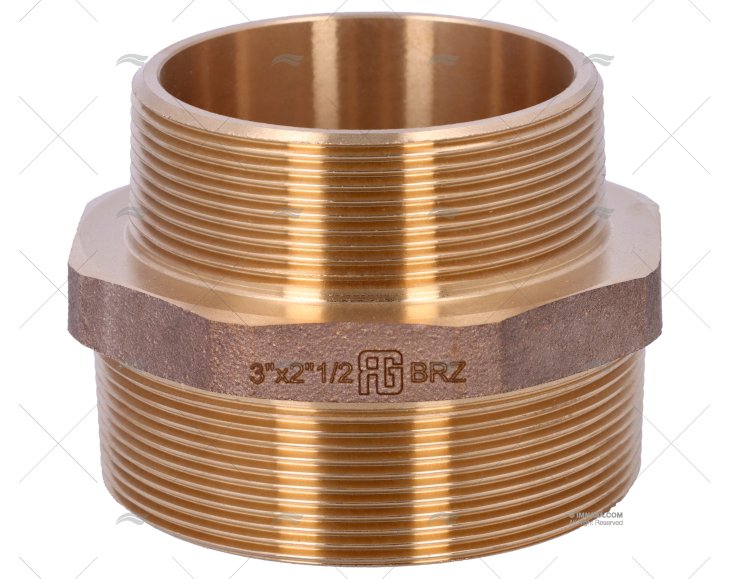 BRONZE COUPLER MALE-MALE 3"-2"1/2 GUIDI