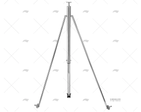 SKI MAST SS 316 895-1420mm