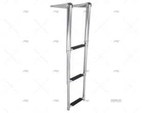 ESCADA DE AÇO INOX 3 PASSOS 230mm