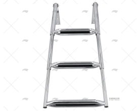 TELESC. DROP LADDER 3 W/DOUBLE TUBE INOX