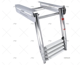 ESCALERA INOX 4P PLEGABLE SOP.300X395X75