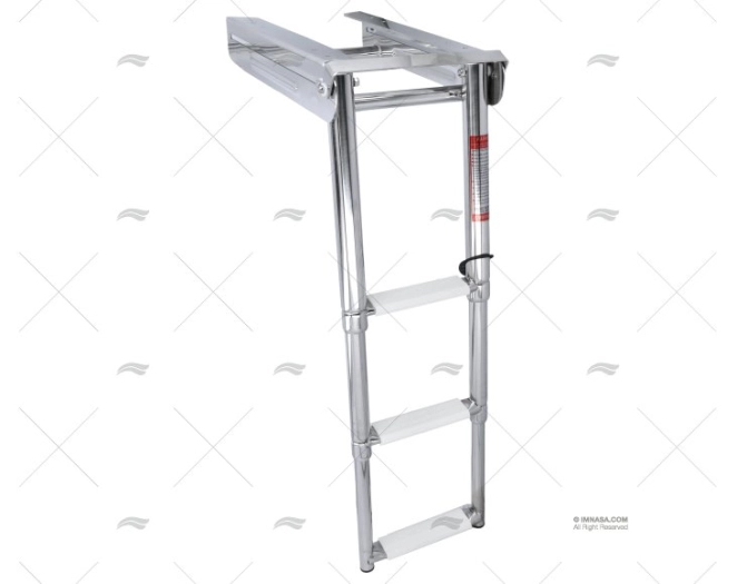 ESCALERA TELESC. INOX 3P C/CIERRE 178mm