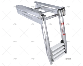 ESCALERA TELESC. INOX 4P C/CIERRE 178mm