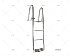 ESCALERA TIPO P INOX 6 PELDAÑOS