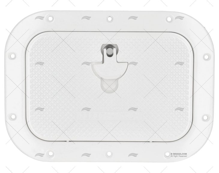 ACCESS COVER 370x270 WHITE ALUMINIUM