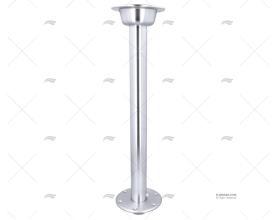 PEDESTAL FOR TABLE IN ALUMINIUM POLISHED IMNASA