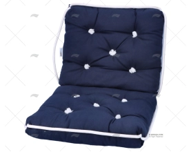 COJIN DOBLE AZUL/NAVY KAPOK